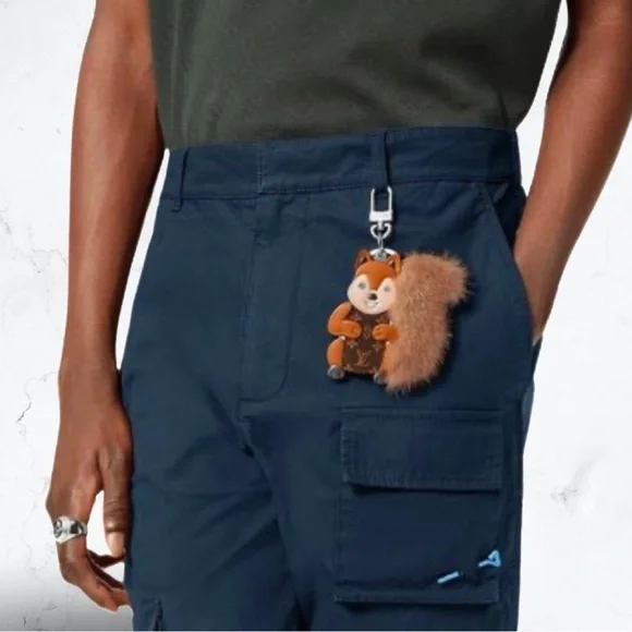 Louis Vuitton Squirrel Mink Monogram Bag Charm - Picture 2 of 11